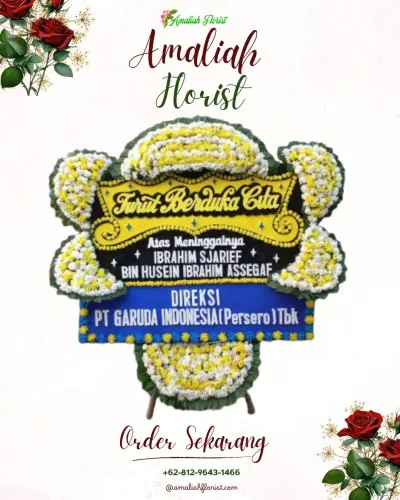 Papan Bunga Duka di Rengasjajar