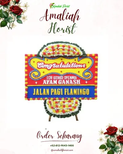 Bunga Papan Congratulation di Rengasjajar